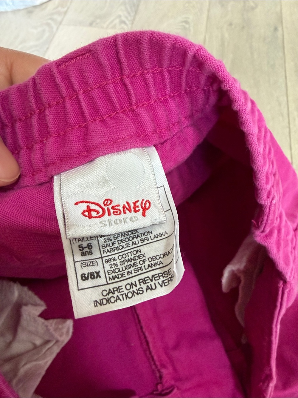 Disney Fuchsia Corduroy Flare Pants with Heart Rhinestones - Picture 2 of 3